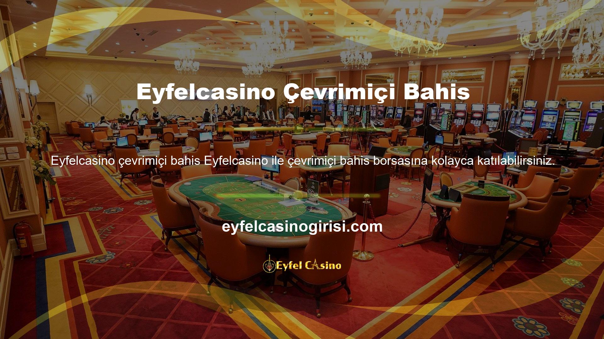 Web sitesinin adresini bulmak için ya internette arayabilir veya Eyfelcasino resmi sosyal medya sayfalarını kontrol edebilirsiniz
